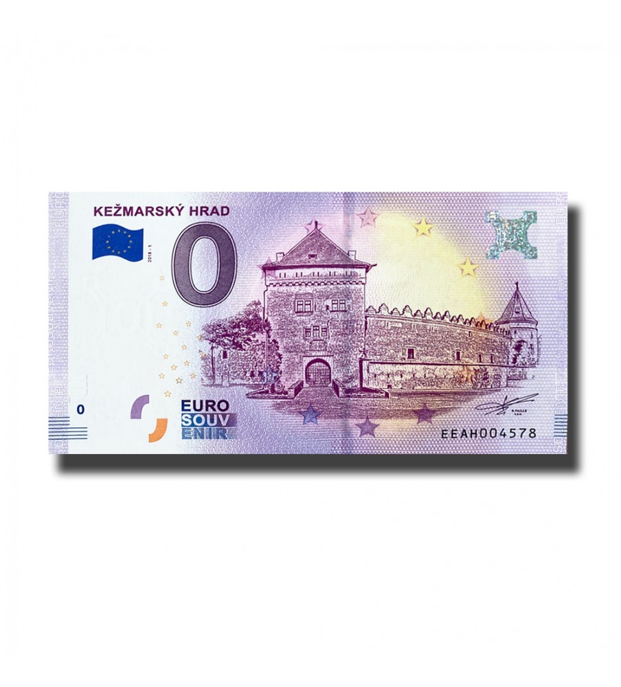 0 Euro Souvenir Banknote Kezmarsky Hrad Slobakia EEAH 2018-1