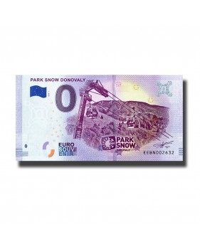 0 EURO SOUVENIR BANKNOTE PARK SNOW DONOVALY EEBN 2019-1