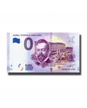 0 EURO SOUVENIR BANKNOTE AUREL STODOLA SLOVAKIA EEBD 2018-1