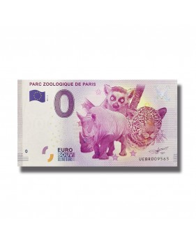 France Parc Zoologique De Paris 0 Euro Banknote Uncirculated 004525