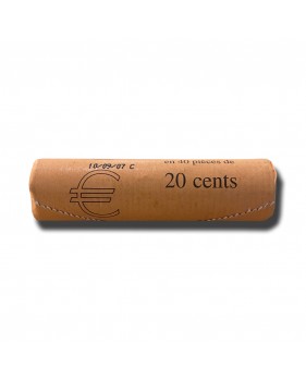 2008 Malta 20 Cent Euro Coin Roll of 40 Coins 1st Issue Complete Bank Roll Uncirculated