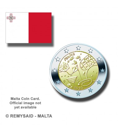 2020 Malta Games Coin Card 2 Euro Commemorative Coins