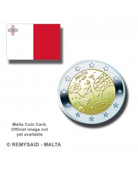 2020 Malta Games Coin Card 2 Euro Coin