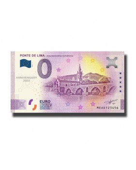 Anniversary 0 Euro Souvenir Banknote Ponte De Lima Portugal MEAD 2020-1