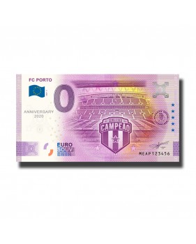 Anniversary 0 Euro Souvenir Banknote FC Porto Portugal MEAP 2020-5