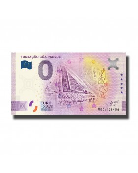 0 Euro Souvenir Banknotes Fundacao Coa Parque Porto Portugal MECV 2020-1