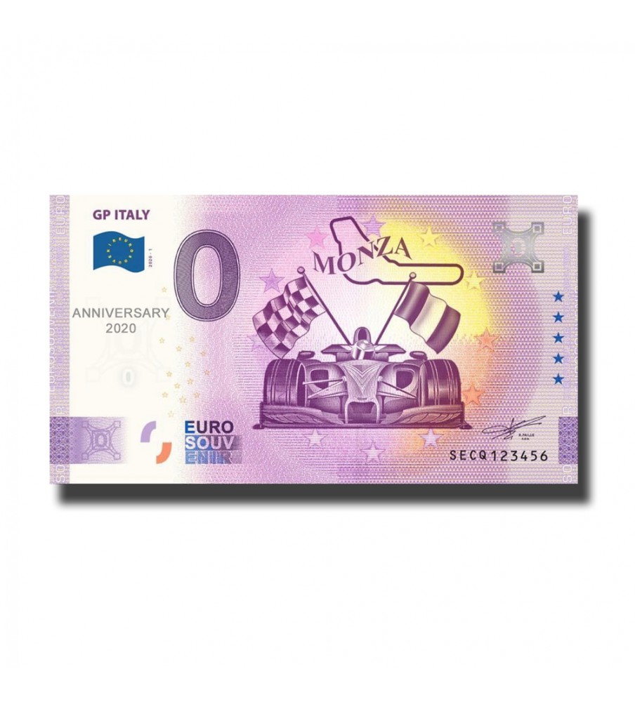 1 Italy Secq Anniversary Gp Italy Euro Billet Souvenir Euro Schein