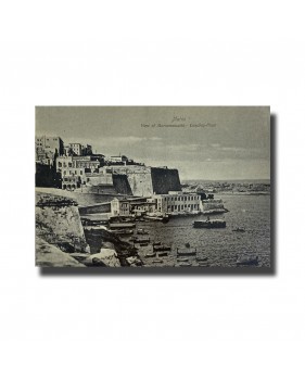 Malta Postcard - View Of Marsamuscetto - Landing Place Made in Saxony