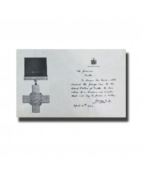 Malta Postcard - George Cross And Citation N.W.M.A Collection New Unused