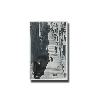 Malta Postcard - Strada Santa Lucia, Valletta, Used With Stamp