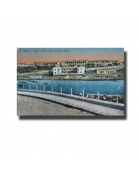 Malta Postcard - St. Julians's Bay Pembroke Camp, Used