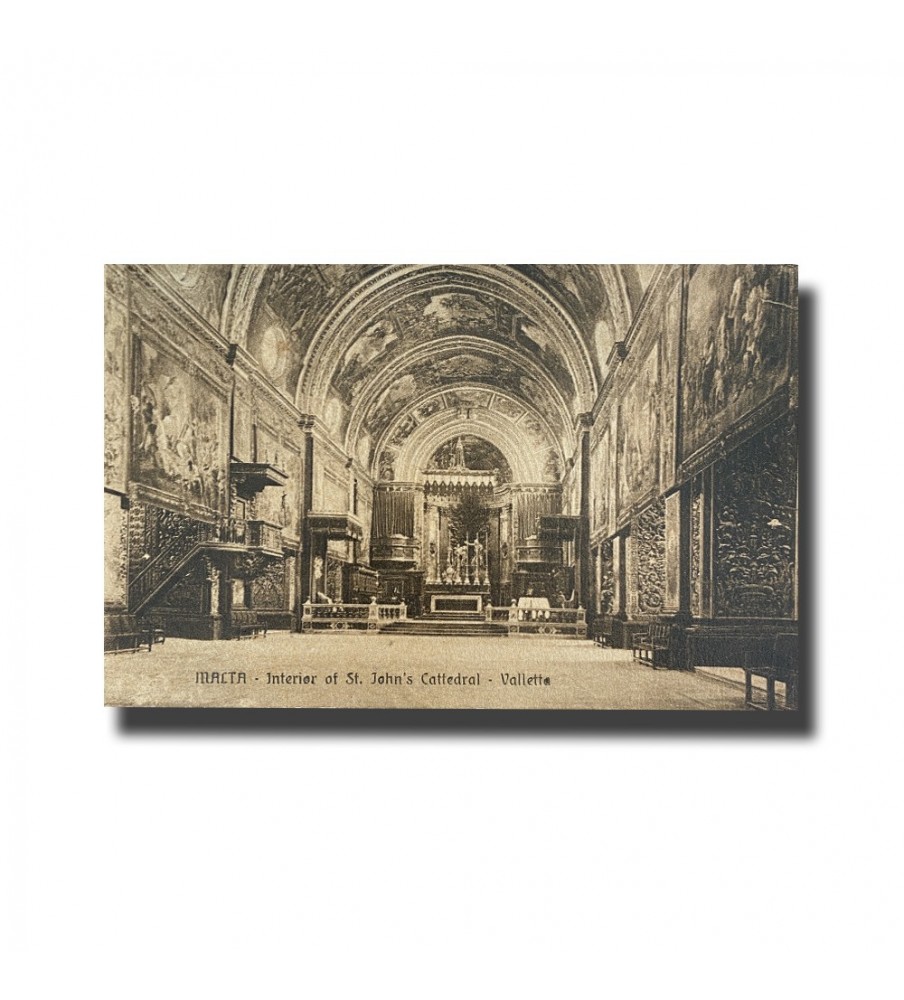 Malta Postcard - Interior Of St. John's Cattedral Valletta, New Unused