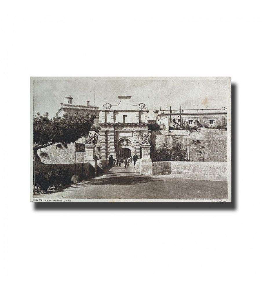 Malta Postcard - Old Mdina Gate, New Unused, Made in England