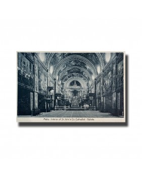 Malta Postcard - Interior Of St. John's Co. Cathedral Valletta, New Unused