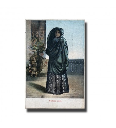 Malta Postcard - Maltese Lady Universal Postal Union