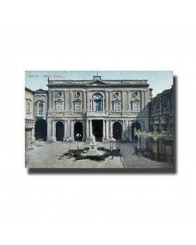 Malta Postcard - Public Library, Used