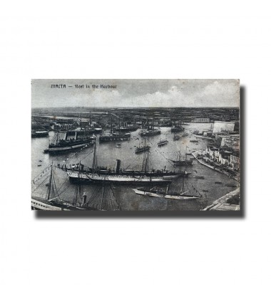 Malta Postcard - Fleet In The Harbour, New Unused