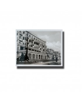 Malta Postcard - Ta-Xbiex Buildings, Real Photo