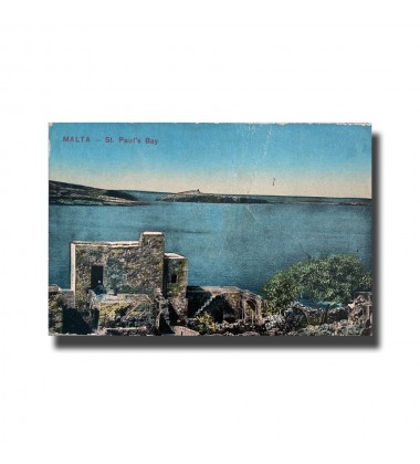 Malta Postcard - St. Paul's Bay, Used With Cancellation, Made in Italy