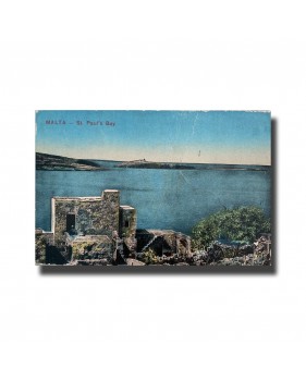 Malta Postcard - St. Paul's Bay, Used With Cancellation, Made in Italy