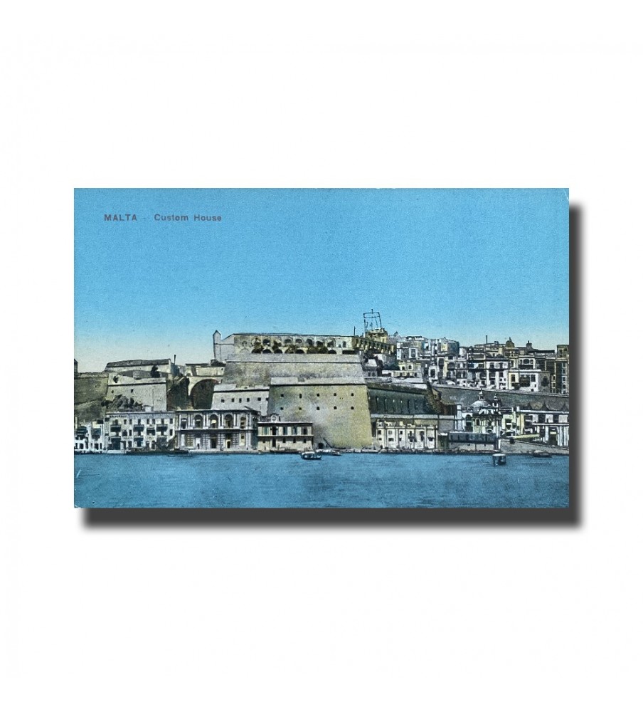 Malta Postcard - Custom House New Unused