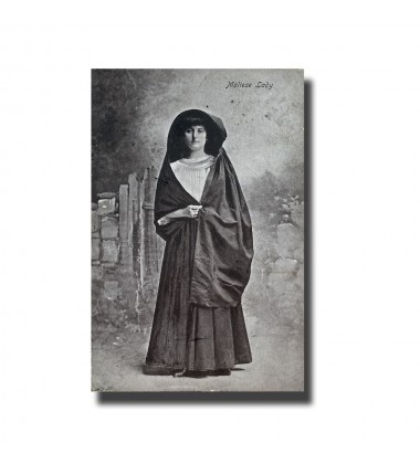 Malta Postcard - Maltese Lady, Used With Stamp