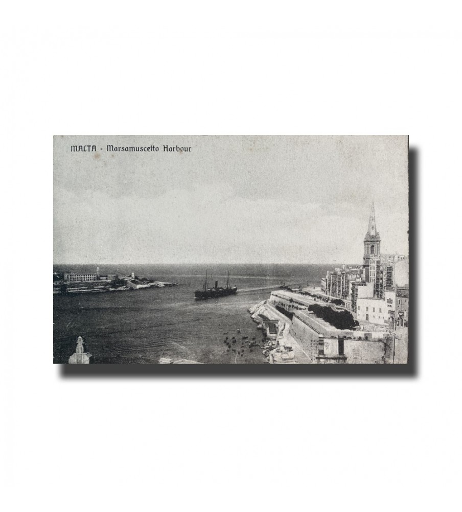 Malta Postcard - Marsamuscetto Harbour, New Unused