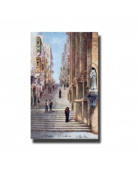 Malta Postcard - Strada Street, Valleta, New Unused, Made in England