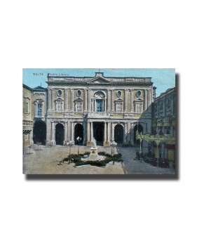 Malta Postcard - Public Library Malta, New Unused