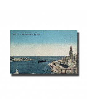 Malta Postcard - Marsamuscetto Harbour, Used