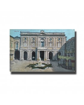 Malta Postcard - Malta Public Library, Used