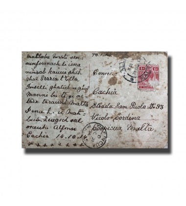 Malta Postcard - Sinceri Auguri Greetings, Used With Stamp