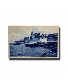 Malta Postcard - General View Of Valletta - Marsamuscetto Ferry, New Unused