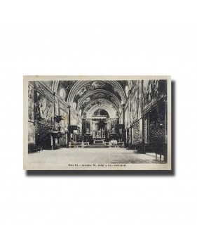 Malta Postcard - Interior St. John's Co- Cathedral, Ed.F.W.Grech, New Unused