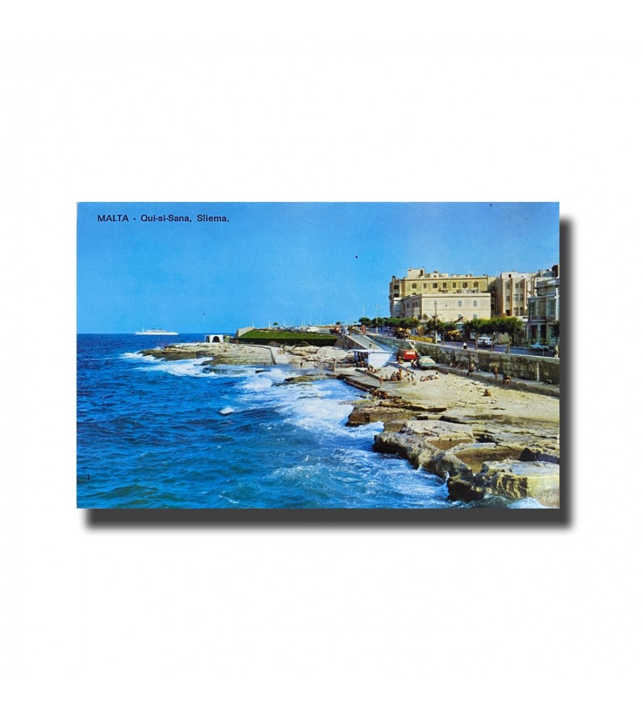 Malta Postcard - Qui-Si-Sana, Sliema, Alf. Galea Zammit & Co., New Unused