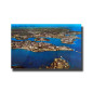 Malta Postcard - Aerial View Valletta, Used With Stamp