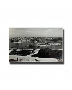 Malta Postcard - The Grand Harbour, Real Photo