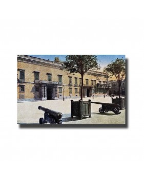 Malta Postcard - The Public Library Valletta, G.G.M, Made In Italy