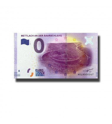 0 Euro Souvenir Banknote Mettlach An Saarschleife Germany XELX 2017-1