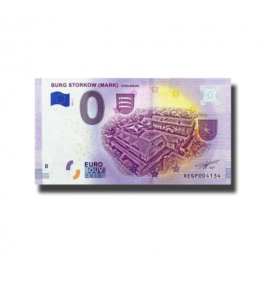 0 Euro Souvenir Banknote Burg Storkow Germany XEGP 2019-1
