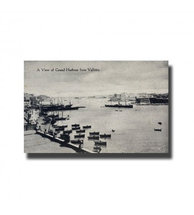 Malta Postcard - A View Of Grand Harbour From Valletta,  New Unused, Made in England