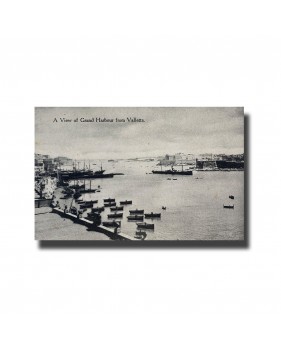 Malta Postcard - A View Of Grand Harbour From Valletta,  New Unused, Made in England