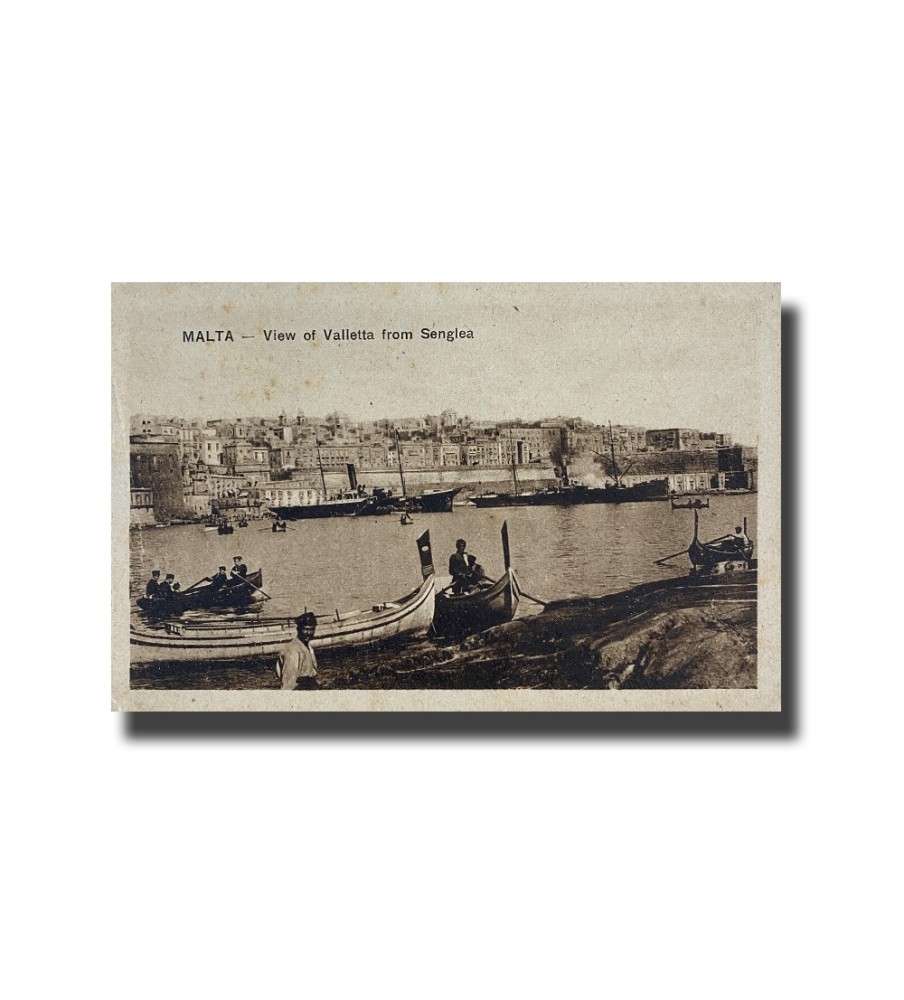 Malta Postcard - View Of Valletta From Senglea, New Unused, Ed.F.W.Grech e C.