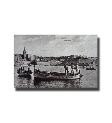 Malta Postcard - Fishing Boat, New Unused, Made In Saxony