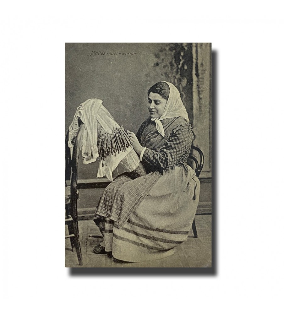 Malta Postcard - Lace Worker, New Unused, Made In Saxony