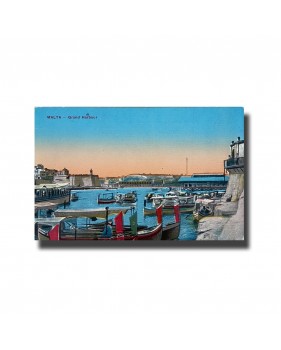 Malta Postcard - Grand Harbour, Used