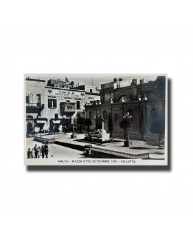 Malta Postcard - Real Photo, Piazza Otto Settembre 1565, New Unused