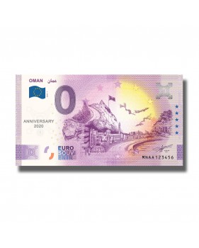 Anniversary 0 Euro Souvenir Banknotes Oman MNAA 2020-1