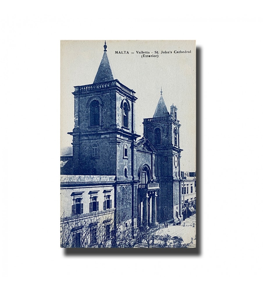 Malta Postcard - St.John's Cathedral Exterior, New Unused