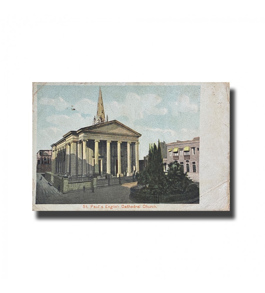 Malta Postcard - St. Paul's English Cathedral Church, UPU, New Unused